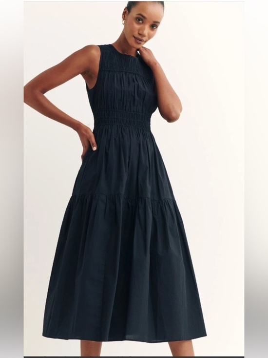 Nobody'S Child Dresses & Skirts - Nobody’s Child Sz 8, black cotton sleeveless  dress with smocking.UK size 12.